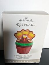 Hallmark Keepsake Grateful Gobbler Cupcake Ornament 4th In Series 2015 picture