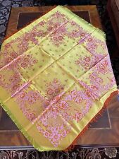 Eastern European Antique Silk Shawl, 33 Inches picture