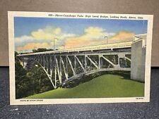 Akron Cuyahoga Falls High Level Bridge Akron, Ohio Postcard picture