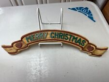 Vintage Christmas HOMCO ‘MERRY CHRISTMAS’ Plastic Wall Hanging Banner 15