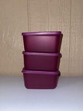 Tupperware Purple Container Set of 3, w/lids. New picture