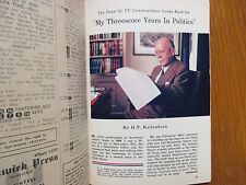 Aug-1956 TV Guide(H. V. KALTENBORN/REPUBLICAN CONVENTION/PRES. DWIGHT EISENHOWER picture