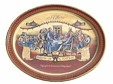 Vintage 1992 Miller High Life Advertising Beer Tray 1776 Birth Of A Nation (C) picture