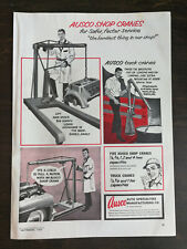 Vintage 1963 Ausco Truck Cranes Full Page Original Ad picture