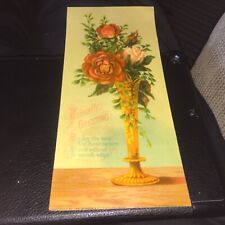 VICTORIAN 1881 FRIENDLY GREETINGS GEORGE STINSON, PORTLAND MAINE CARD picture