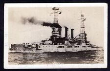 USS Ohio Battleship RPPC Real Photo Vintage Postcard Used 1917 picture