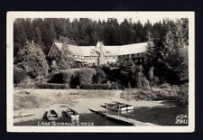 RPPC - LAKE QUINAULT LODGE WA* 1957 Posted to Maine 2c Message PHOTO Ellis #2811 picture