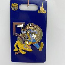 Walt Disney World Pin Pluto & Goofy 50th Anniversary Magic Kingdom WDW Parks picture