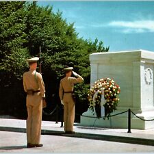 c1960s Washington DC Tomb Unknown Soldier Jumbo Postcard Kodachrome LB Prince 5O picture