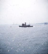 pc01 3D 1950s Stereoview Slide NY New York Harbor Tug Boat 796a picture