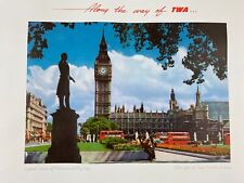 Along the Way of TWA Poster England House of Parliament and Big Ben 22