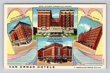 Evansville IN- Indiana, Hotel McCurdy, Advertisement, Antique, Vintage Postcard picture
