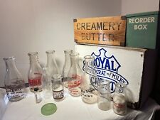 Vintage Milk Bottle Lot picture