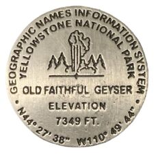 GNIS Yellowstone National Park Old Faithful Geyser Travel Souvenir Pin picture