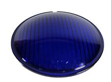 Vintage Cobalt Blue Glass Railroad Lantern Light Lens Cover RR 5-9/16