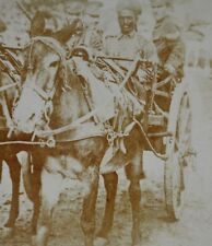 RARE WW1 Stereoview Photo British & Indian Soldiers Together  picture