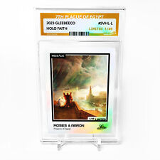 SEVENTH PLAGUE OF EGYPT Hail and Fire Moses 2023 GleeBeeCo Card Holo #SVHL-L /49 picture