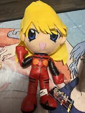 Vintage Evangelion Asuka Soft Doll Signed Tiffany Grant Autographed w/ Tag picture
