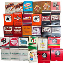 Vintage Matchbook Lot of 30 Chain Restaurants Sambo's Kip's Luby's Pizza Hut 80s picture