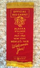 1964-65 NY World's Fair Alaska Village Official Red Carpet (Unisphere logo) picture