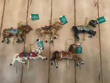 Kurt Adler Carousel Horse Ornament Lot Of 5 picture