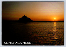 Vintage Postcard Sunset St Michaels Mount picture