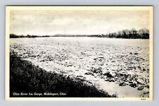 Middleport OH-Ohio, Ohio River Ice Gorge, Antique, Vintage Souvenir Postcard picture