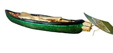 Old World Christmas Canoe Ornament Outdoor Lover 6.5 Inch Long picture