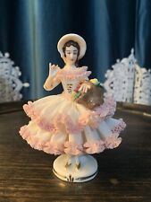 Stunning Dresden Porcelain Lace Figurine picture