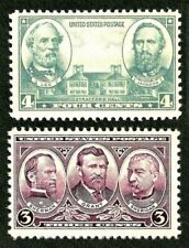 US Civil War confederate army generals Robert E Lee,Jackson, Grant... 1937 stamp picture