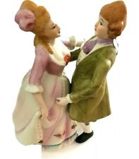 Himark Bisque Porcelain Victorian Dancing Figurine Couple Collectible Statue picture