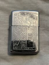 Vintage Zippo Floral Pattern Engraved Bill Very Nice picture