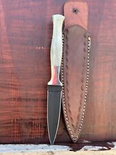 M48 handmade Carbon steel fixed blade WW2 Dagger Double Edged Blade knife V42 picture