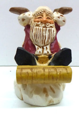 David Frykman Christmas 1995 Santa Claus Sledding Figurine Resin 5