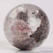 47g32mm Natural Garden/Phantom/Ghost/Lodolite Quartz Crystal Sphere Healing Ball picture