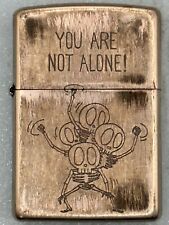 2019 You Are Not Alone Alien Chrome Zippo Lighter picture