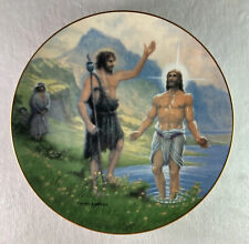THE BAPTISM Plate The Life of Christ Jesus Noel Syers MATTHEW 3:  13-17 Bible picture