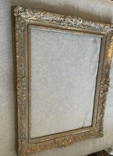 c1800’s Excellent American Solid Heavily Adorned Gold Maple Art Lg Frame 36 x 28 picture