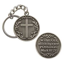 Christian Key Chains, Bible Verse Keychain, Cross Keychain, Christian Gifts picture