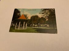 Corry, Pa. ~ City Park - Gazebo - Fountain - 1913 Antique Stamped Postcard picture