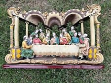 Vintage 3-D Last Supper Resin Table Base 13 1/2 H 21 W picture