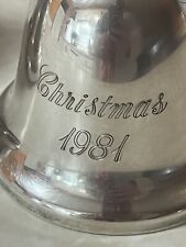 EUC Vintage 1981 Reed & Barton Silver Annual Christmas Bell picture