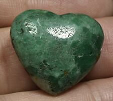 30 Carat Emerald Heart Shape Tumbled From Panjshir  Afghanistan picture