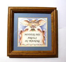 Mother's Day vintage Framed Print-ANGELS IN TRAINING-6x6-frame glass mat-Grayson picture
