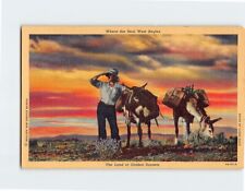 Postcard The Land of Golden Sunsets Where the Real West Begins picture