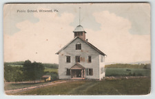 Postcard RPPC Public School House in Winwood, PA. picture
