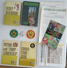 vintage boy scout lot Books 60's/70's Patches Catalog Pin Paperwork Applications picture