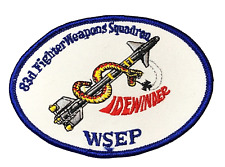 83rd Fighter Weapons Squadron Sidewinder WSEP Patch Air Force USAF P1677 picture