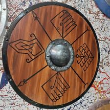 Medieval Wooden Viking Shield Fully Functional Shield For Battle- Best For Gift picture