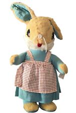 Vintage GUND Creations Standing Bunny Rabbit in Cotton Dress Brooklyn NY 1950s picture